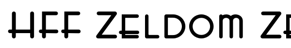 HFF Zeldom Zen font preview